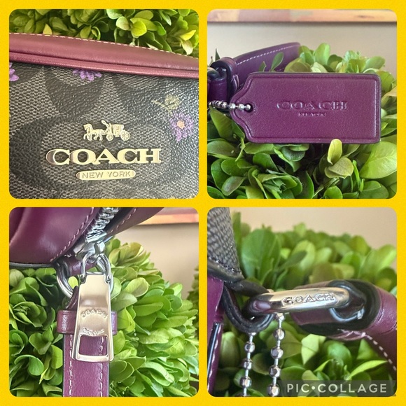COACH CM958 💜SIGNATURE FLORAL💜 MINNI JAMIE 💜 CAMERA BAG 🌟LIKE NEW🌟 - Picture 12 of 17